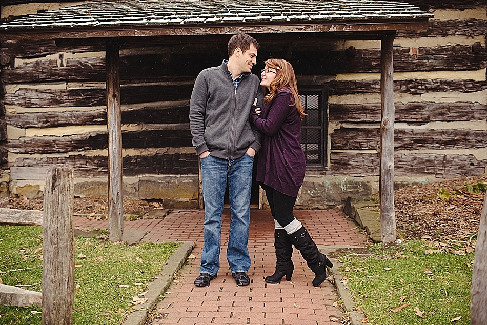 Cozy Cabin Rustic Engagement Session