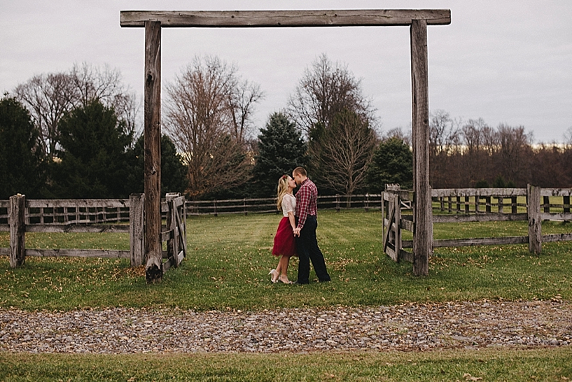 Rustic Cabin Christmas Couples Session_0010