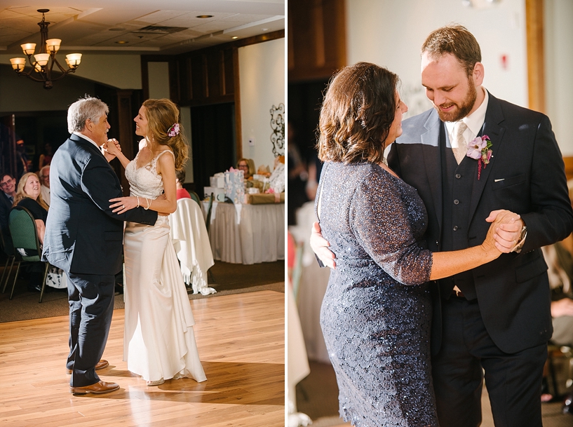 bride and groom dancing with their parents