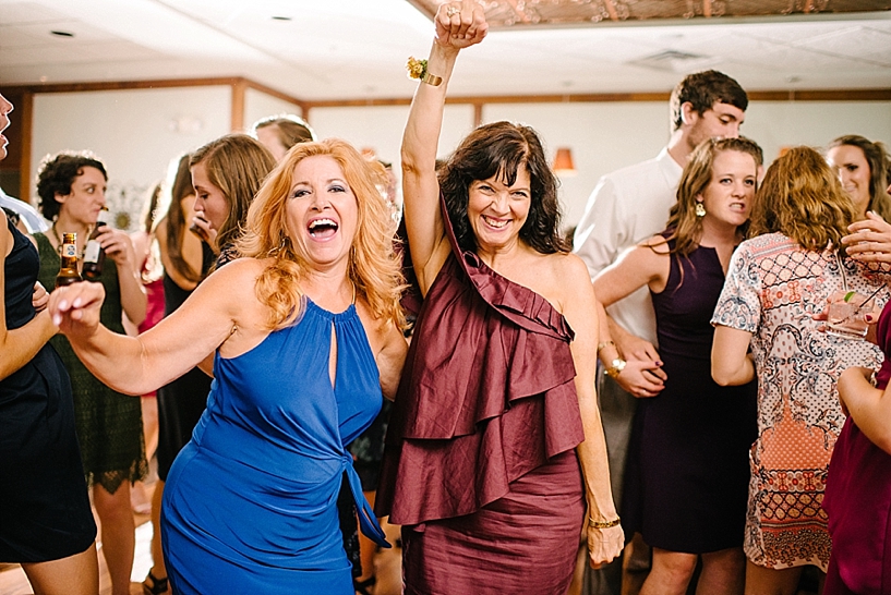 ladies dancing at reception