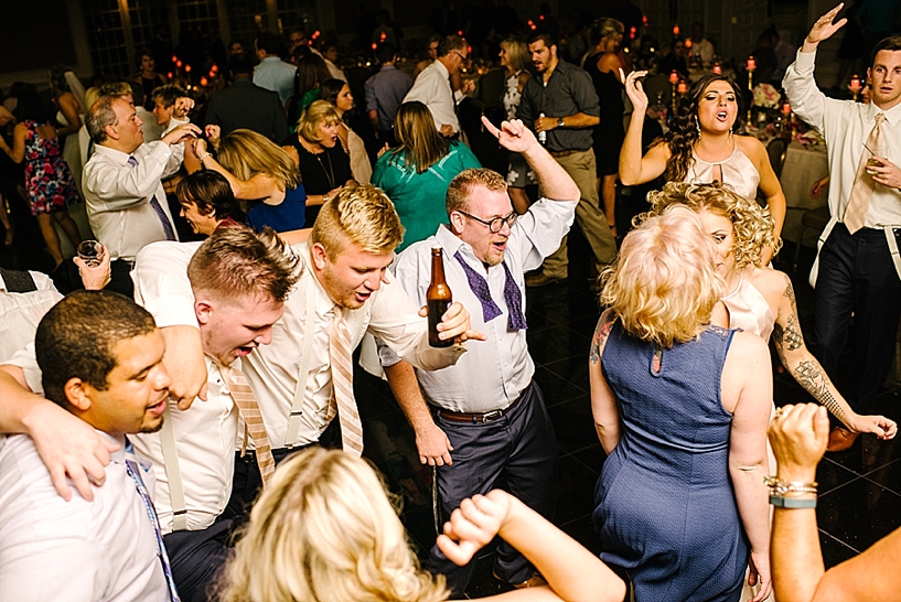 guests dancing at reception