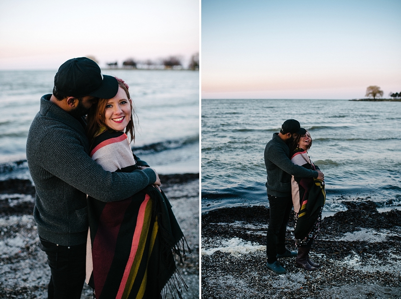 Lake Erie engagement photos