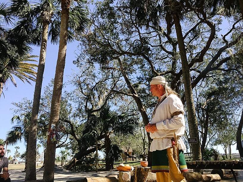 village actor at Fountain of Youth in St. Augustine FL