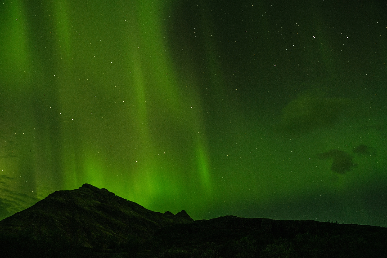 Aurora Borealis northern lights in Iceland