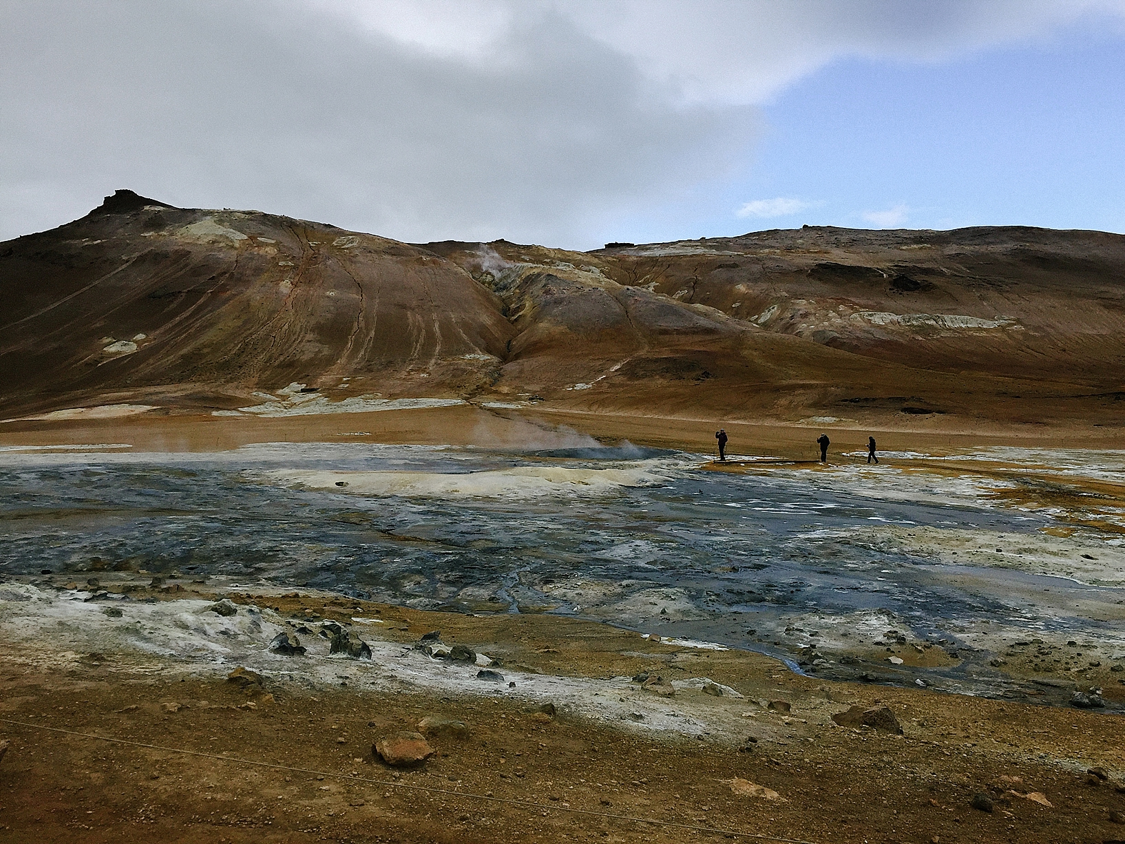 Iceland sulfur springs