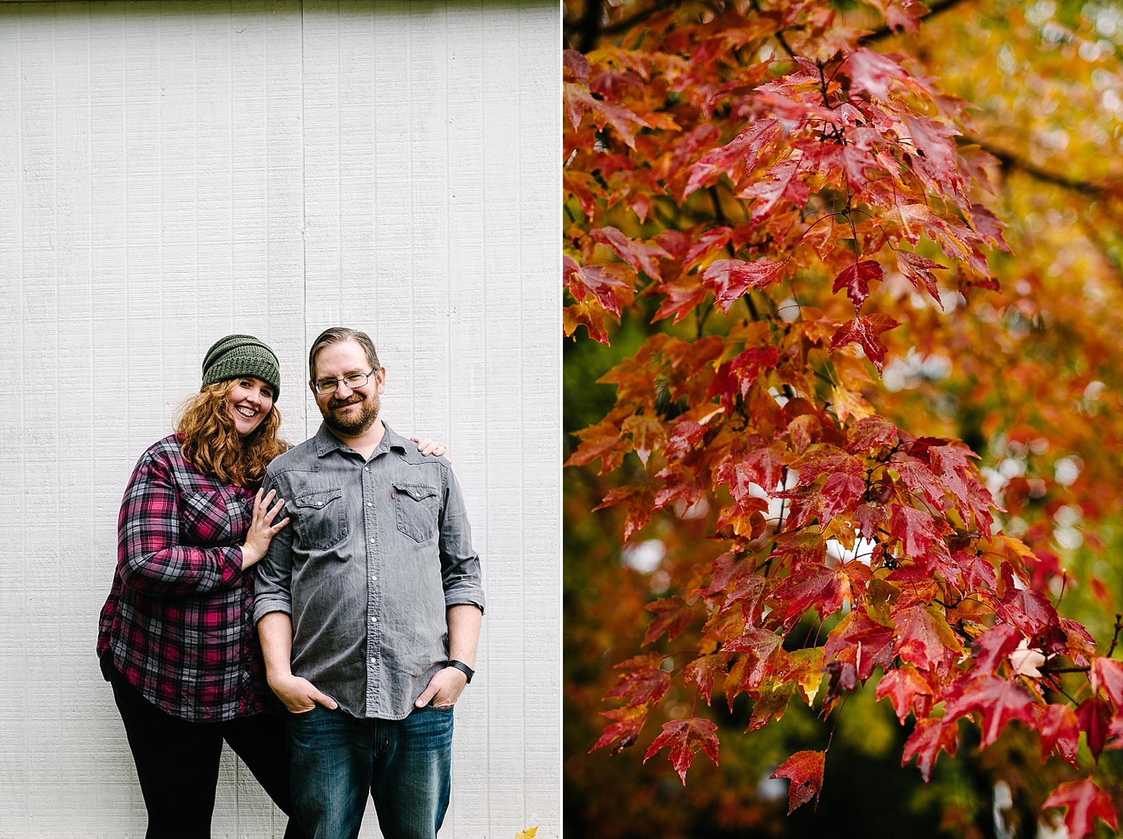 fall engagement session in Boardman OH