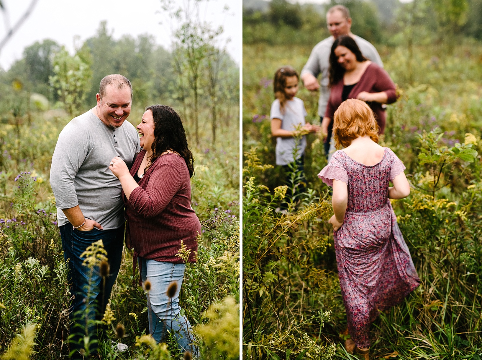 Youngstown OH family photographer rainy family session