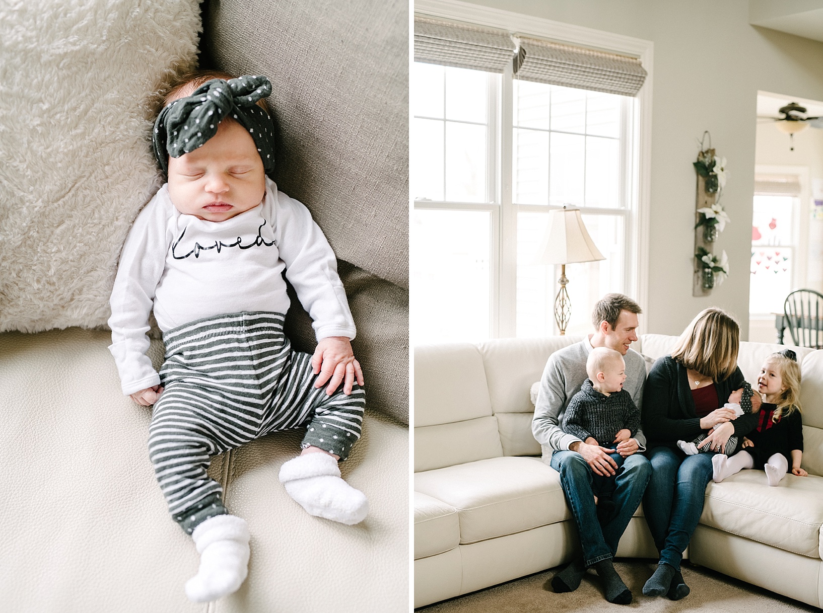 lifestyle newborn session Columbiana OH Baby Claire