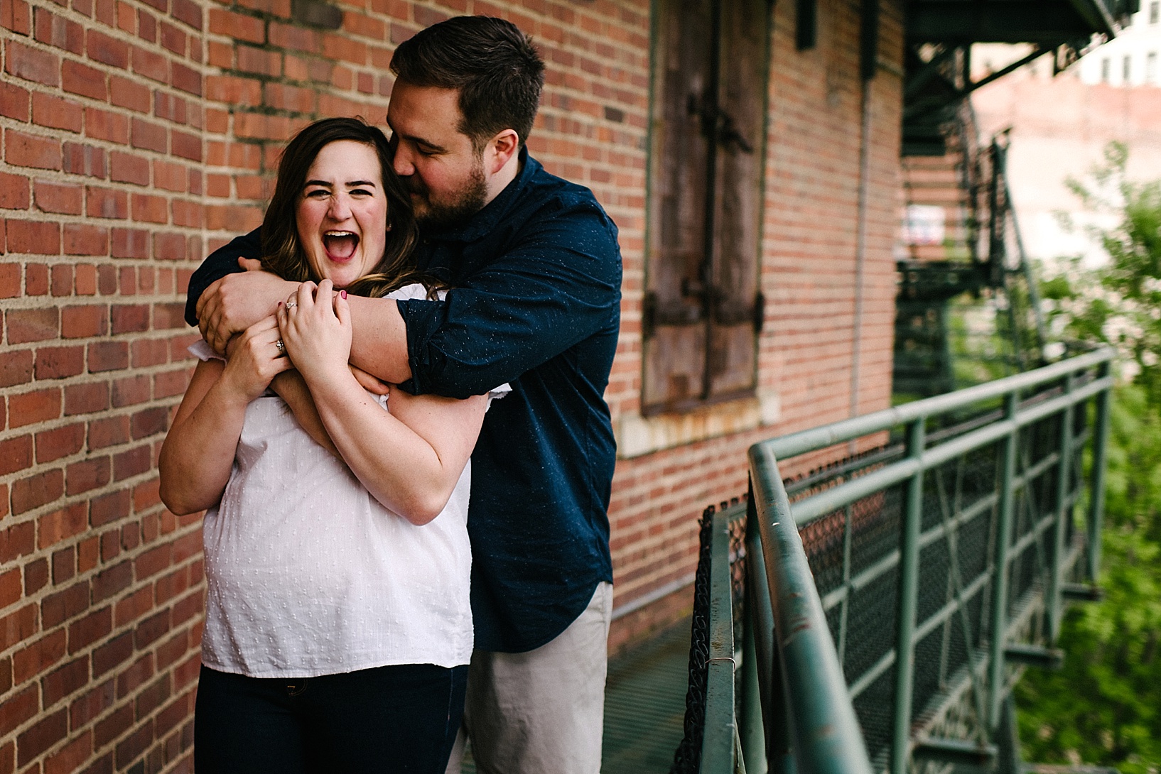 Downtown Akron OH Engagement Session