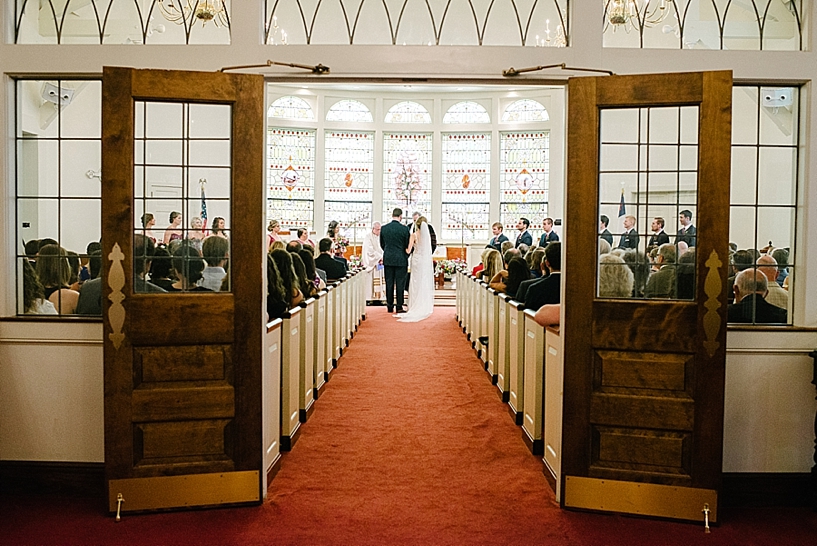 Wedding at Poland Presbyterian Church