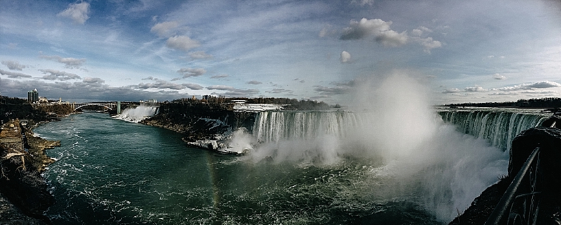 panoramic view of Niagara Falls, Canada