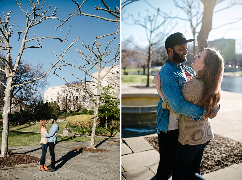 winter engagement session in Cleveland OH