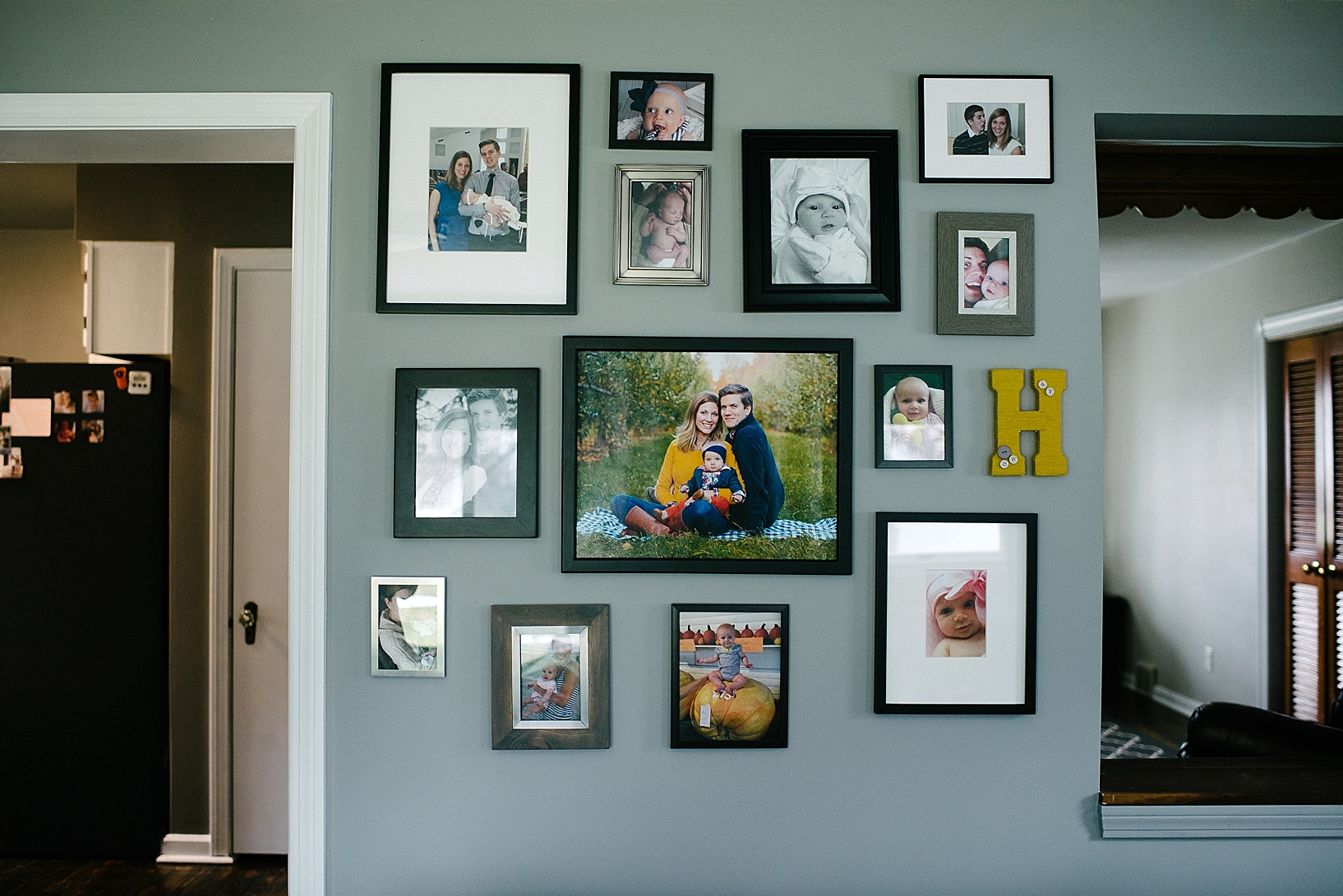 family photo wall