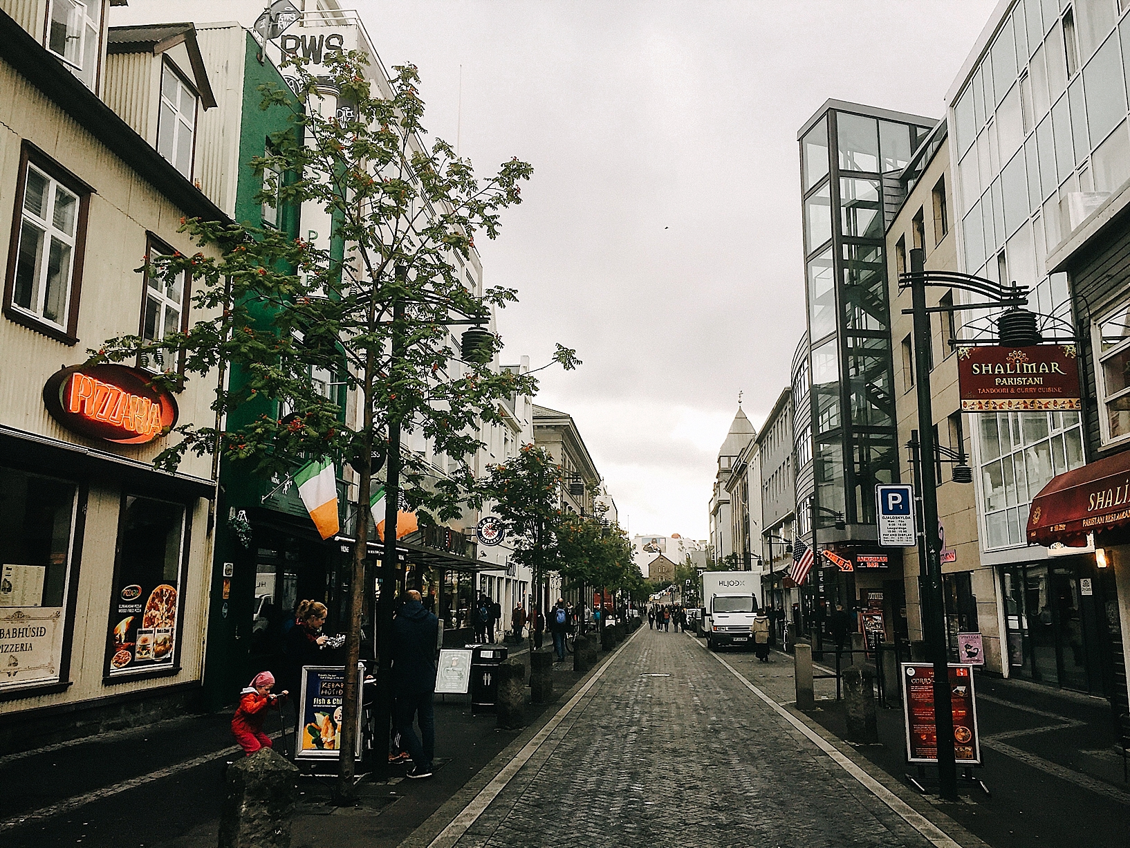 downtown streets of Reykjavik
