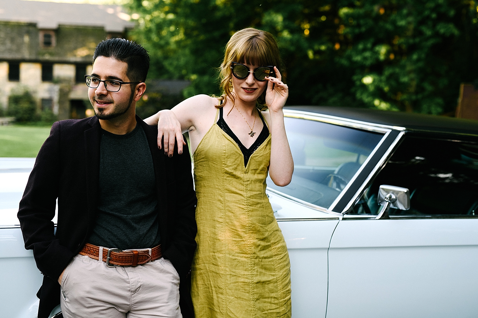 Retro Inspired Engagement Session Youngstown OH