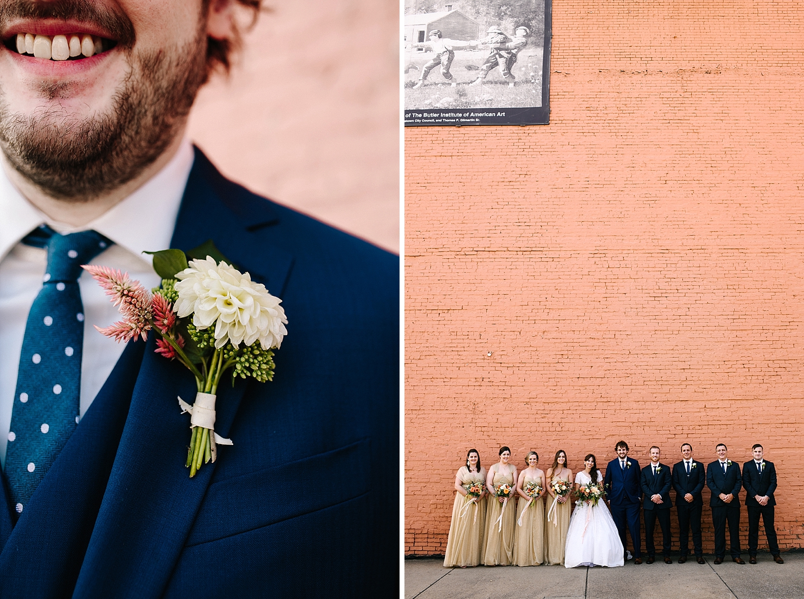 wedding photos in downtown Youngstown Carlyn K Photography