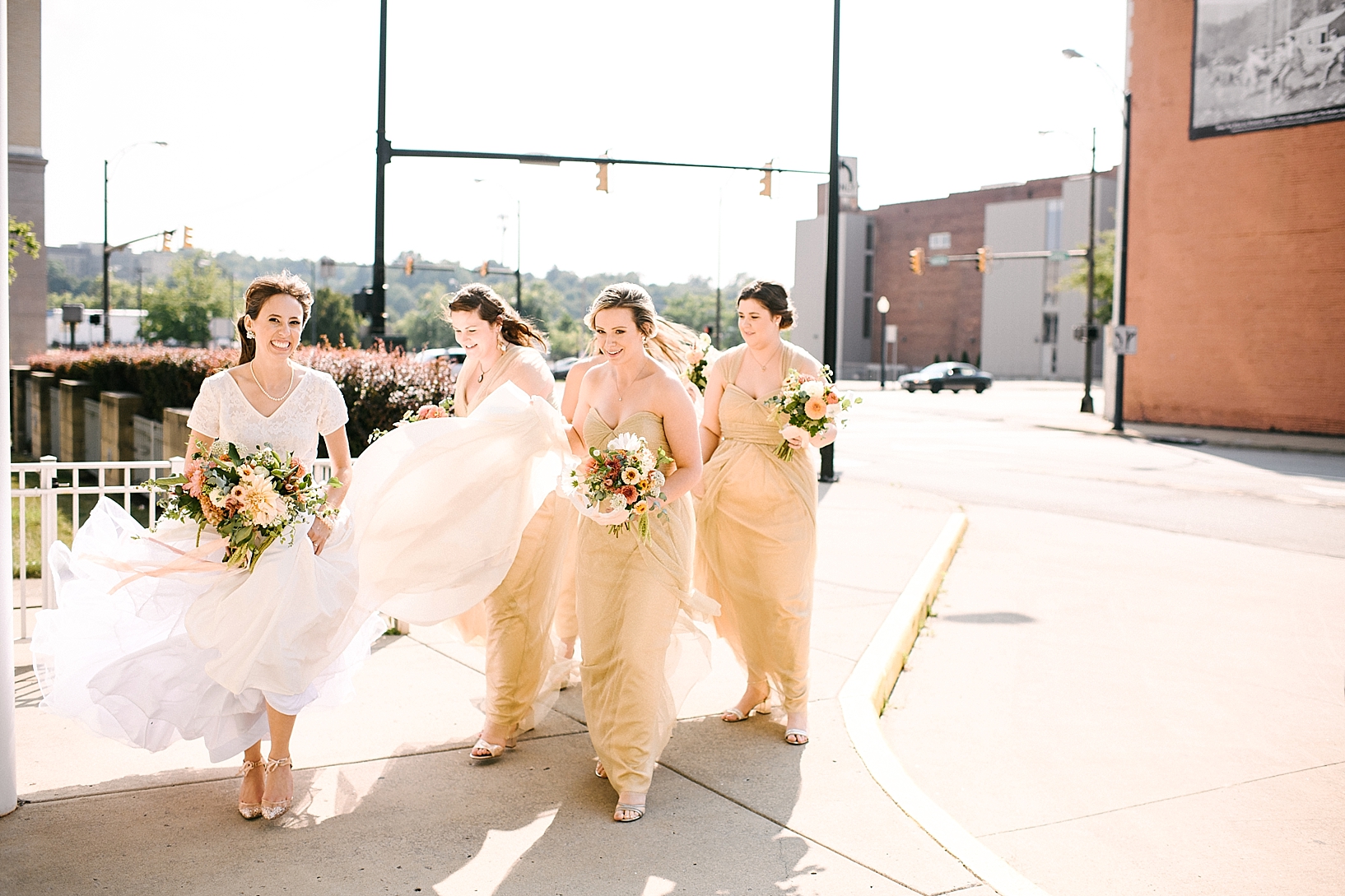 wedding photos in downtown Youngstown Carlyn K Photography