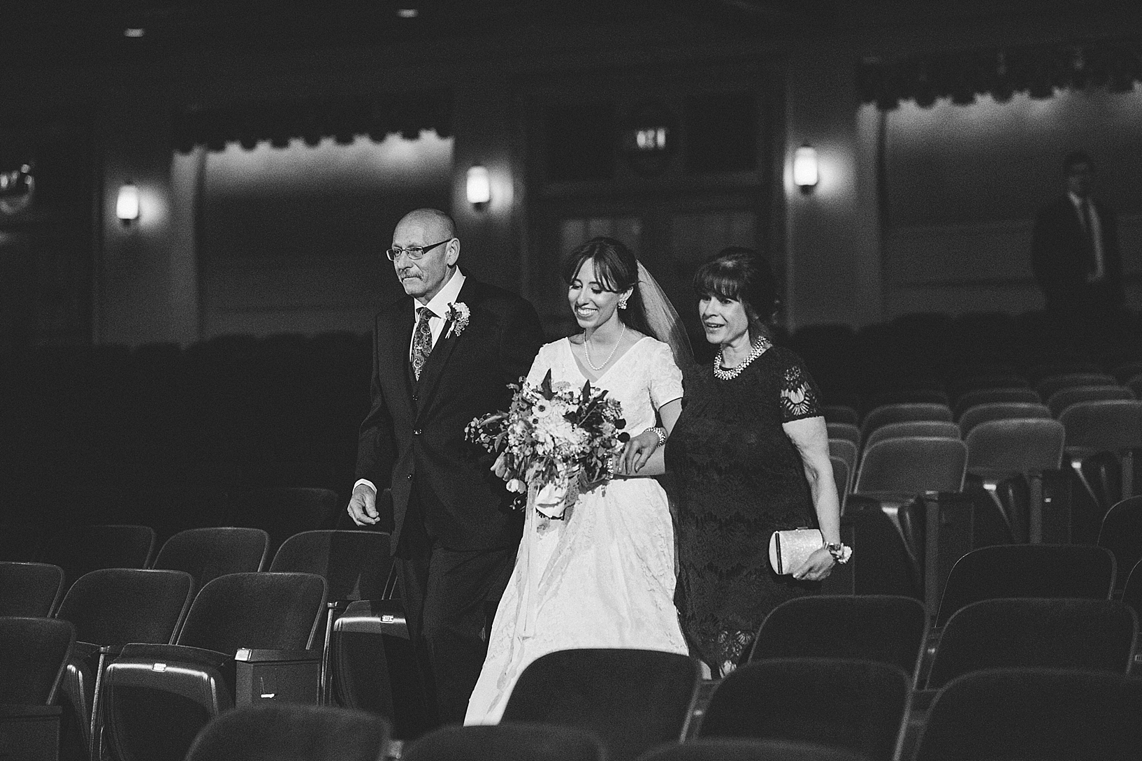 wedding ceremony at Powers Auditorium Youngstown OH