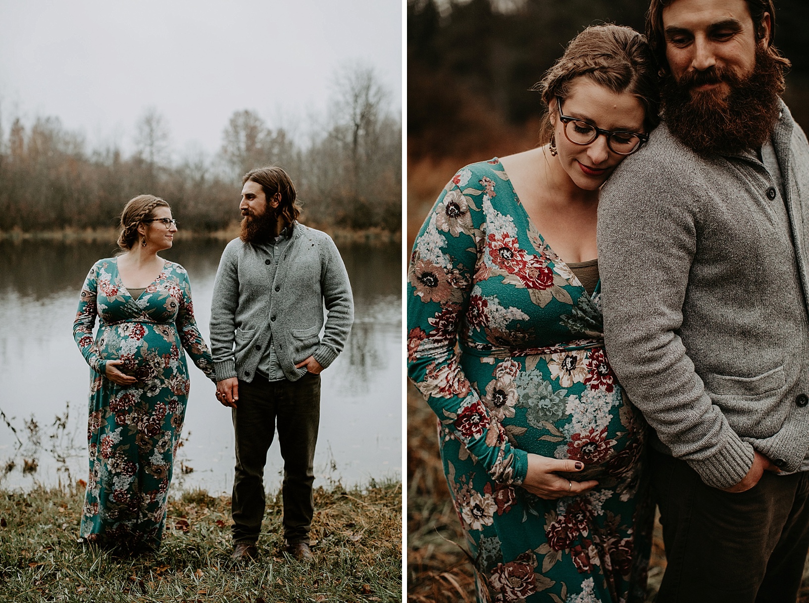 November Ohio maternity portraits by Kalyn Mann