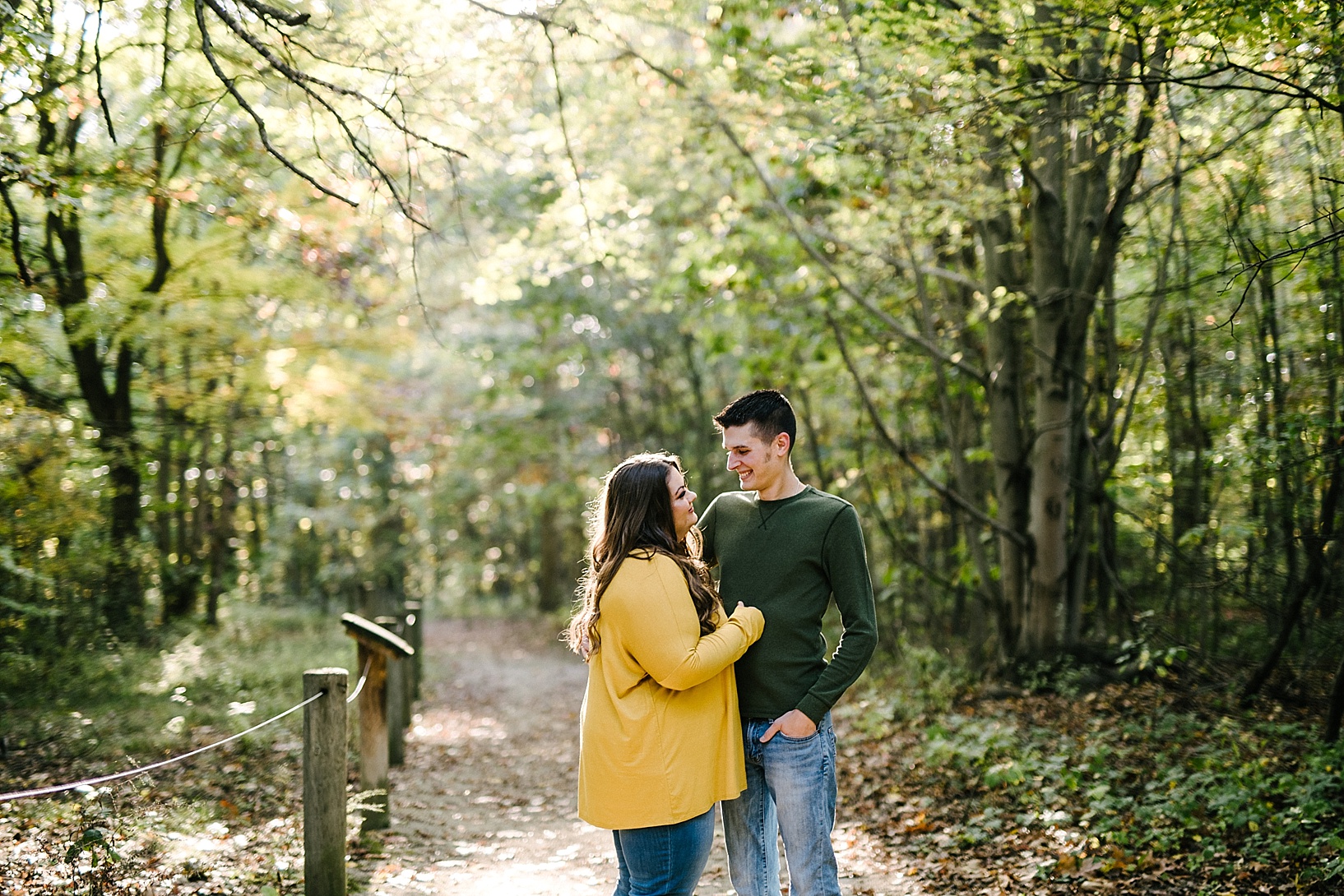 fall engagement session at Austintown Township Park Austintown OH