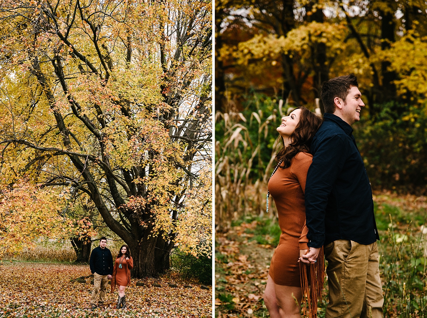 Fall engagement session in Berlin Center OH