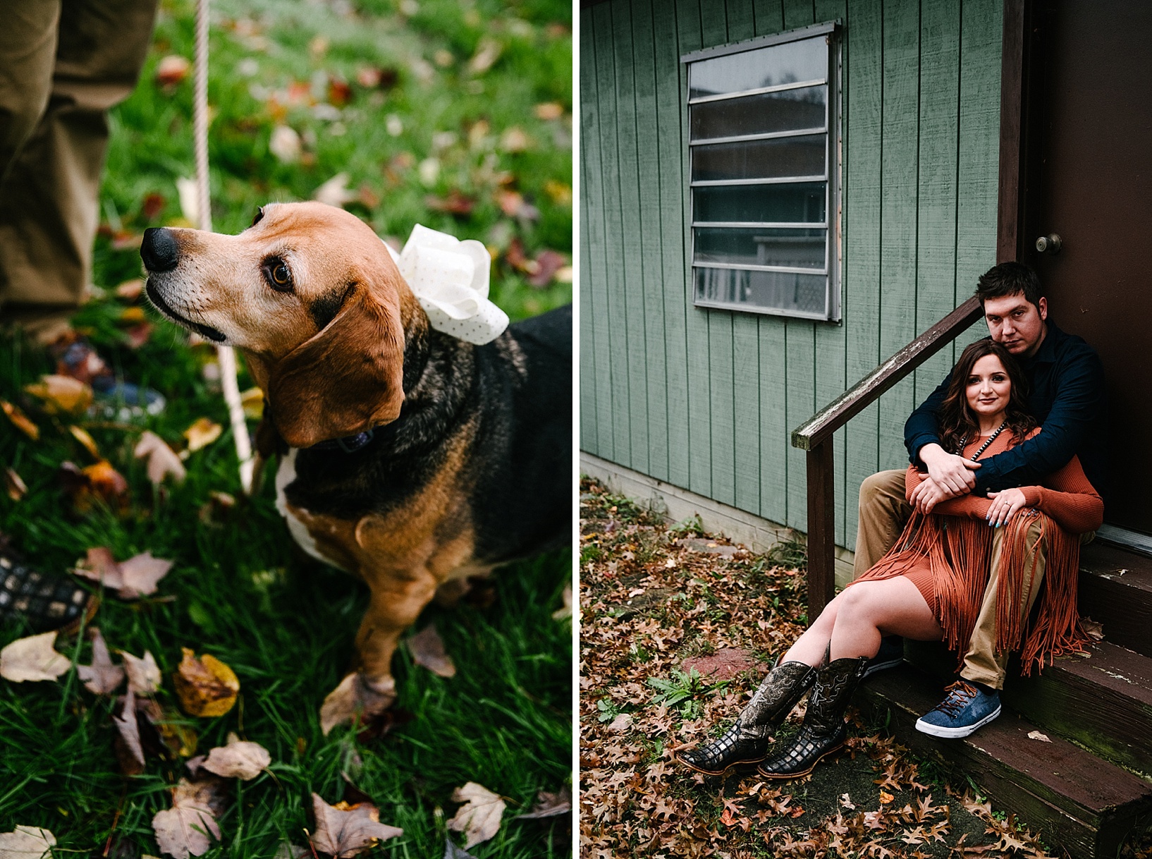 rustic fall engagement session in Northeast Ohio in fall