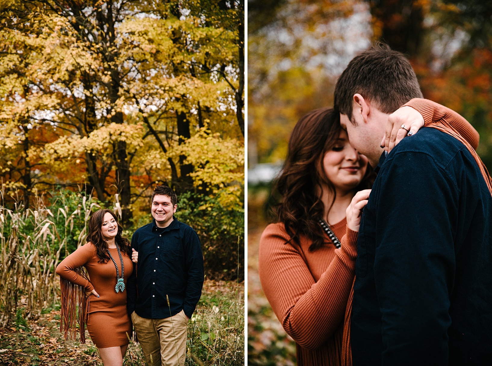 Fall engagement session in Berlin Center OH