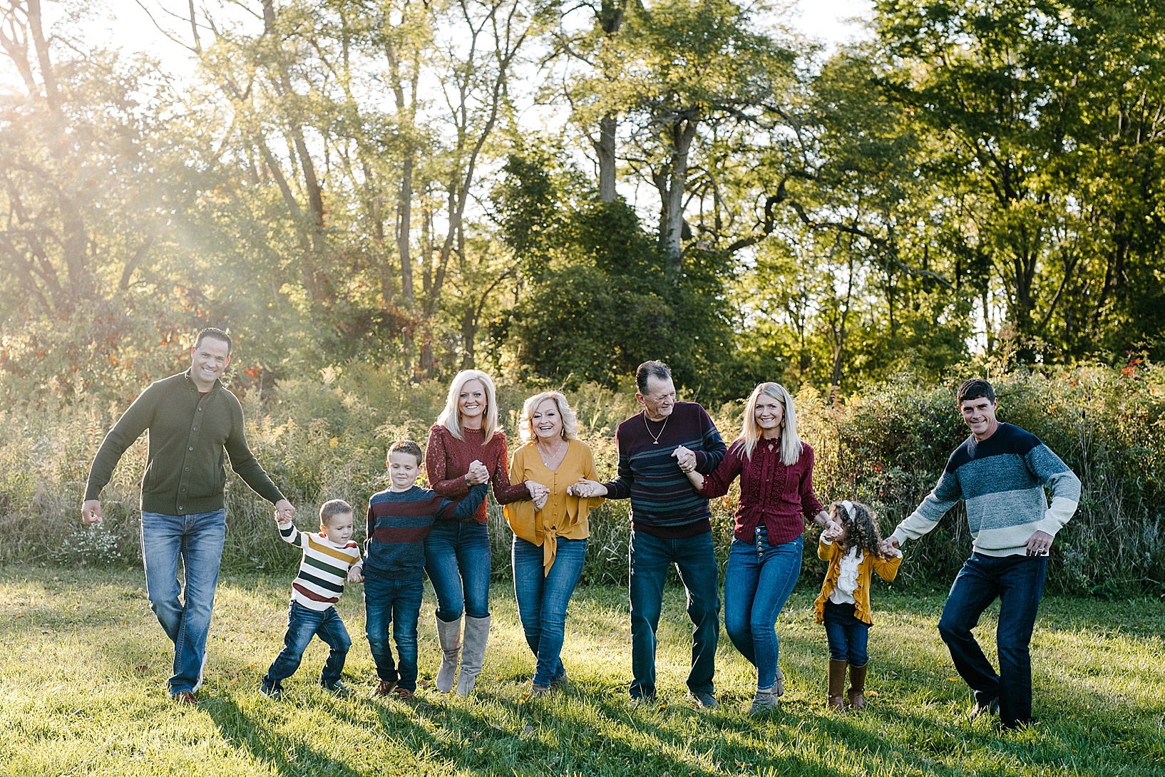 fall family session in Canfield OH