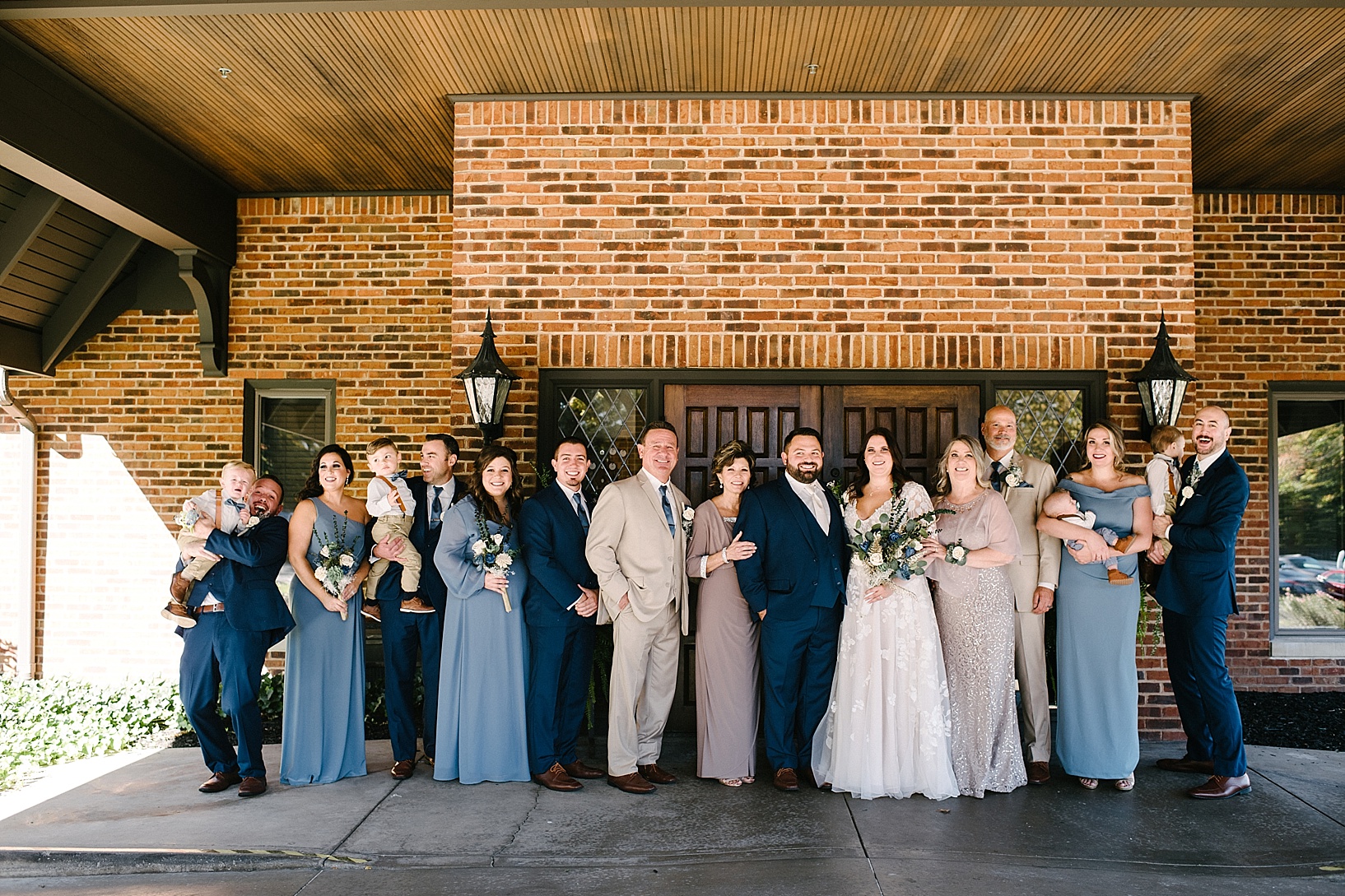 formal family wedding portraits at Tippecanoe Country Club Canfield OH