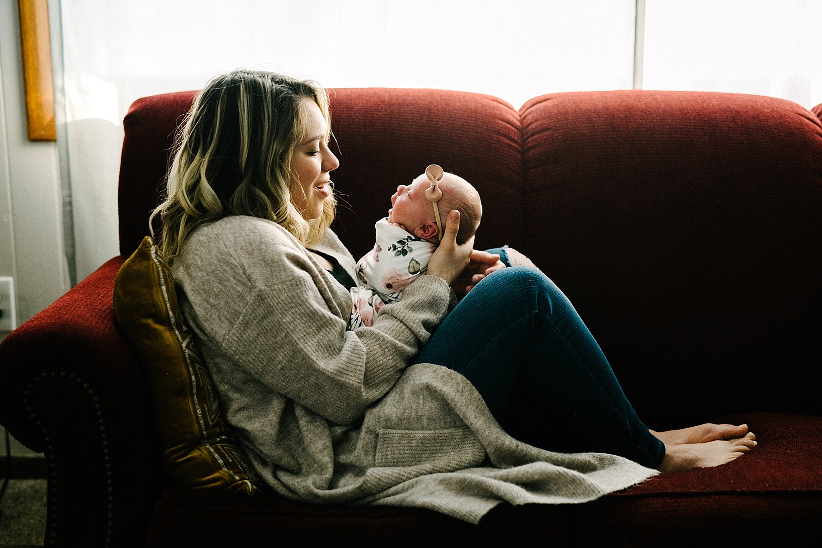 lifestyle newborn home session Austintown OH