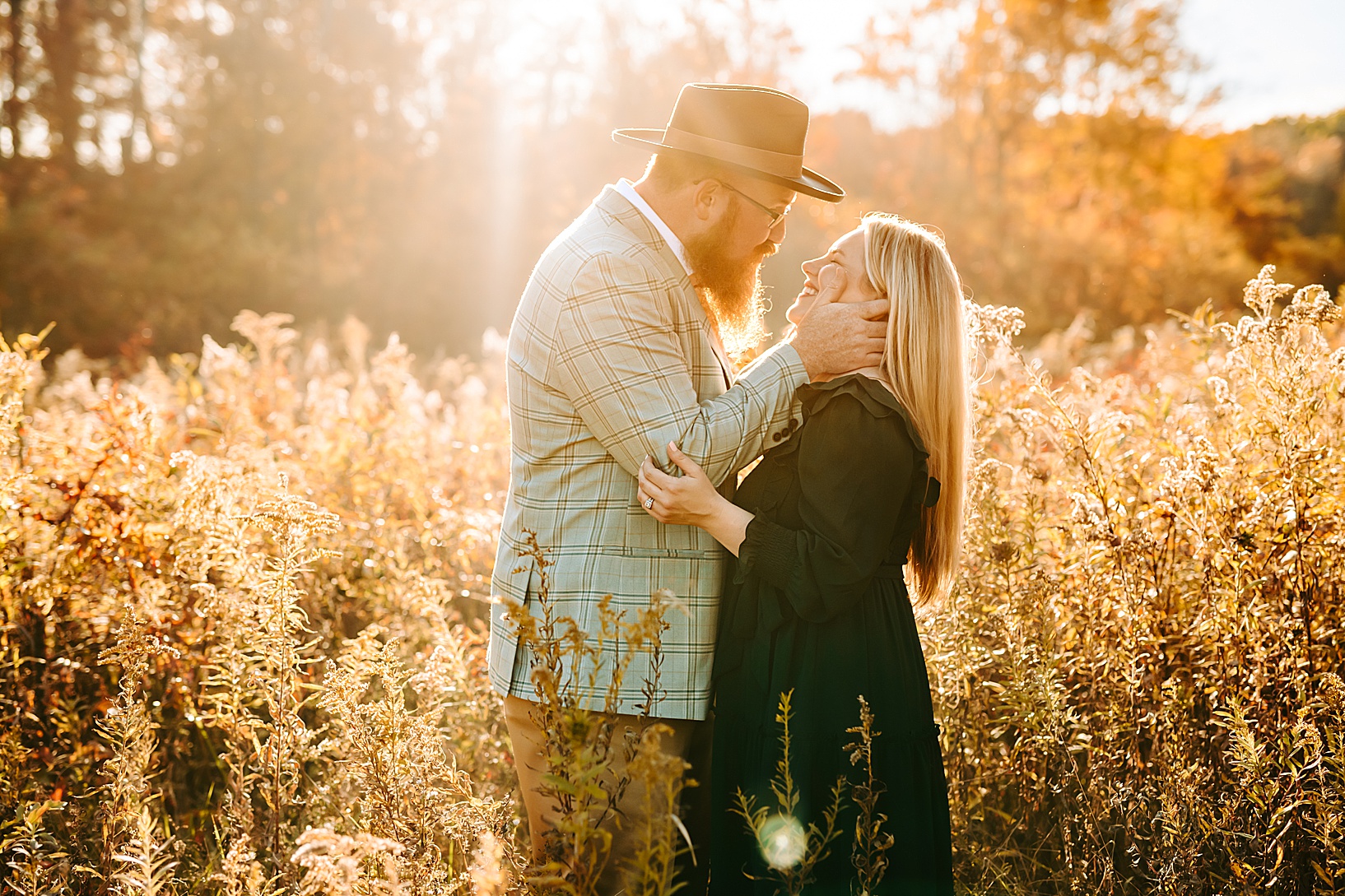 golden hour fall family portraits in Poland OH by Carlyn K Photography