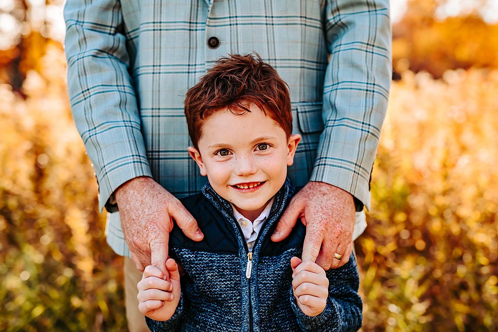 golden hour fall family portraits in Poland OH by Carlyn K Photography