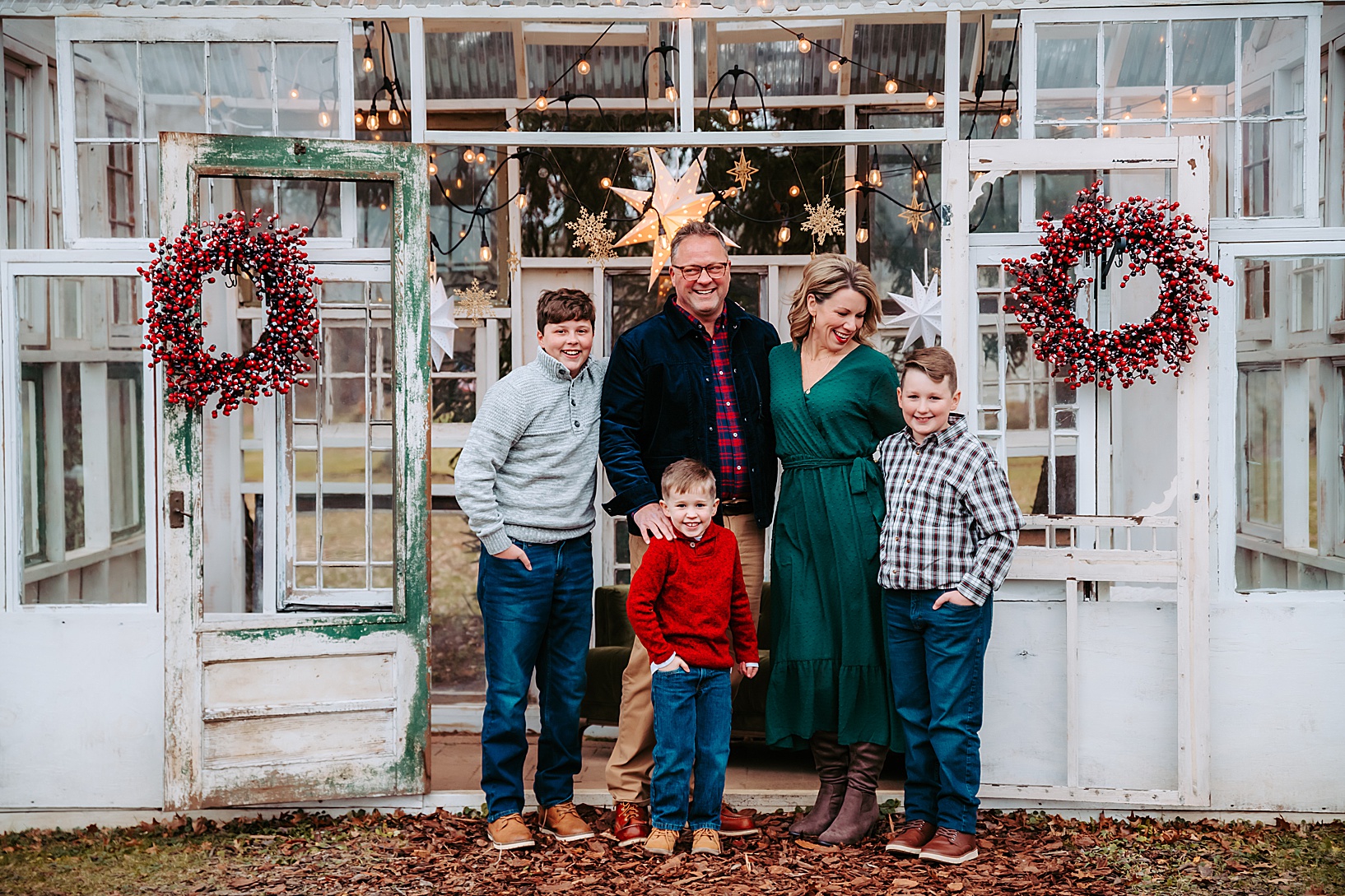 Carlyn K Photography Greenhouse Christmas Sessions in North Lima OH