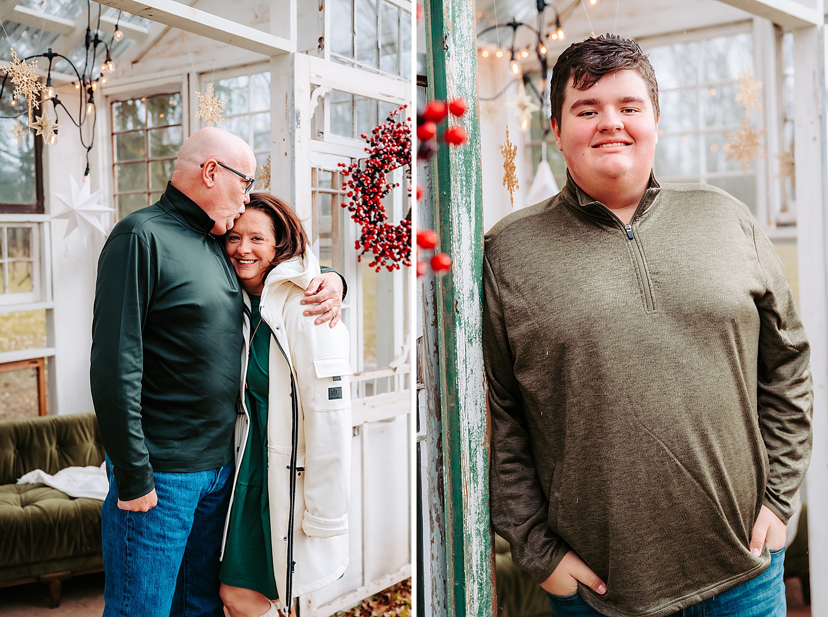 Carlyn K Photography Greenhouse Christmas Sessions in North Lima OH