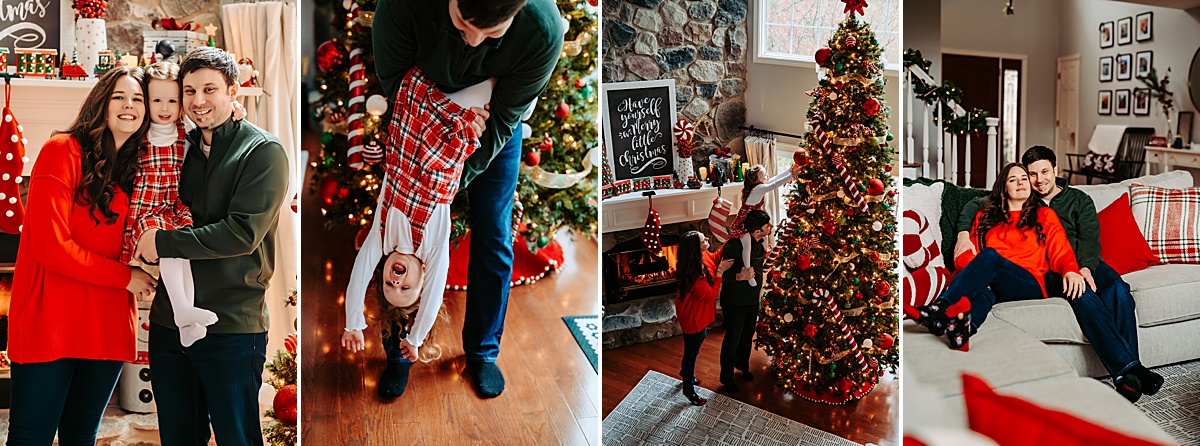 Christmas family home session Carlyn K Photography
