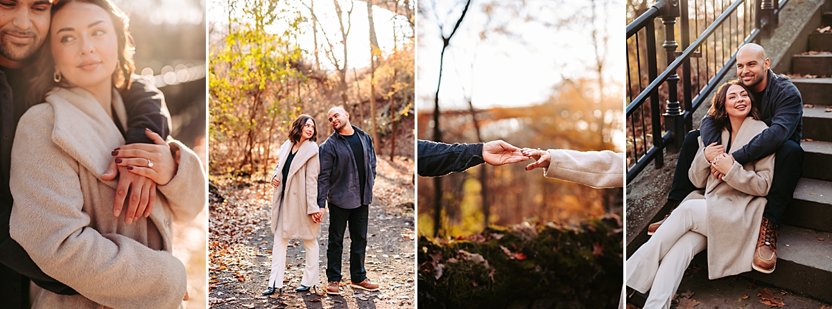 engagement session at Schenley Park Pittsburgh PA