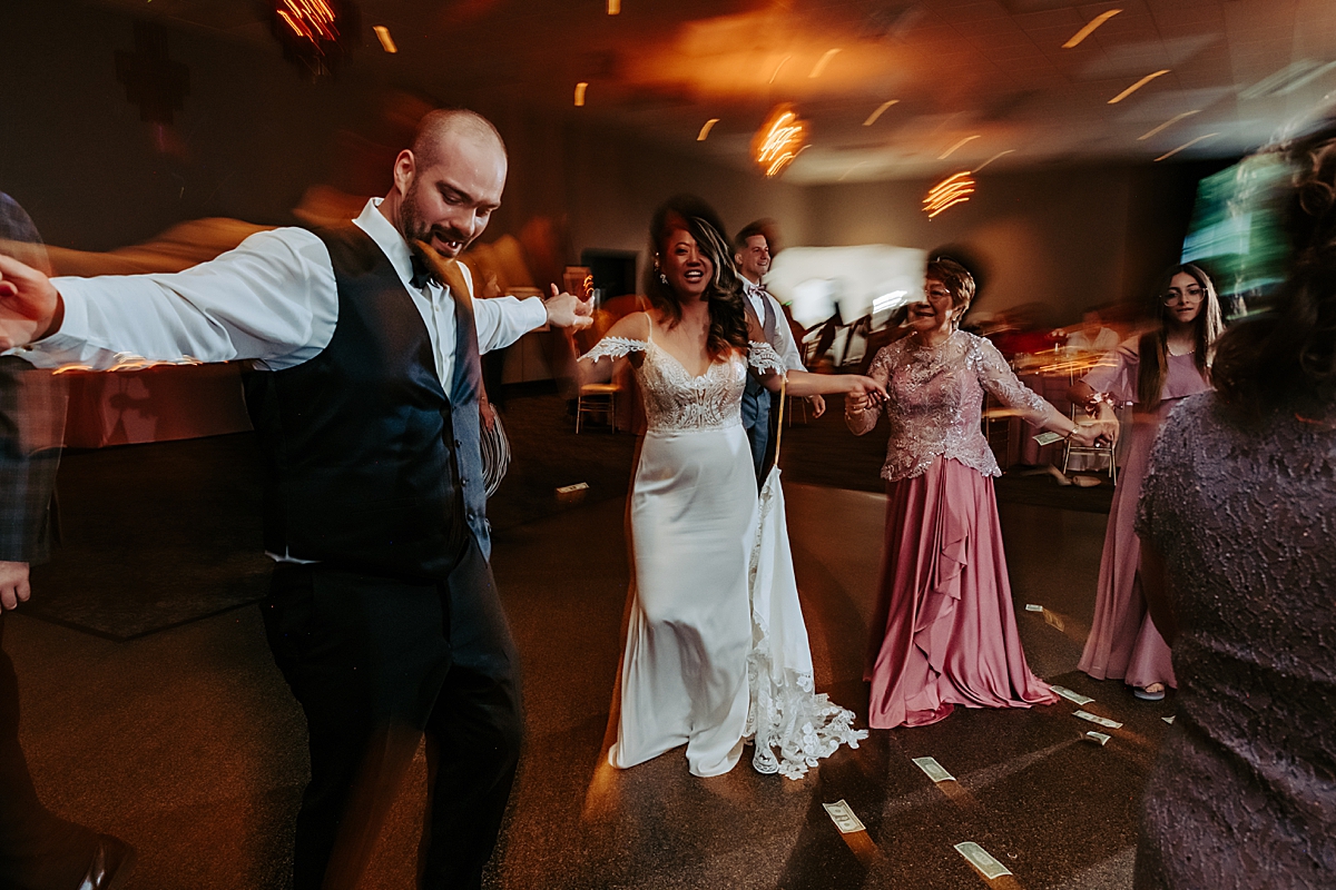 traditional Greek wedding dancing at reception