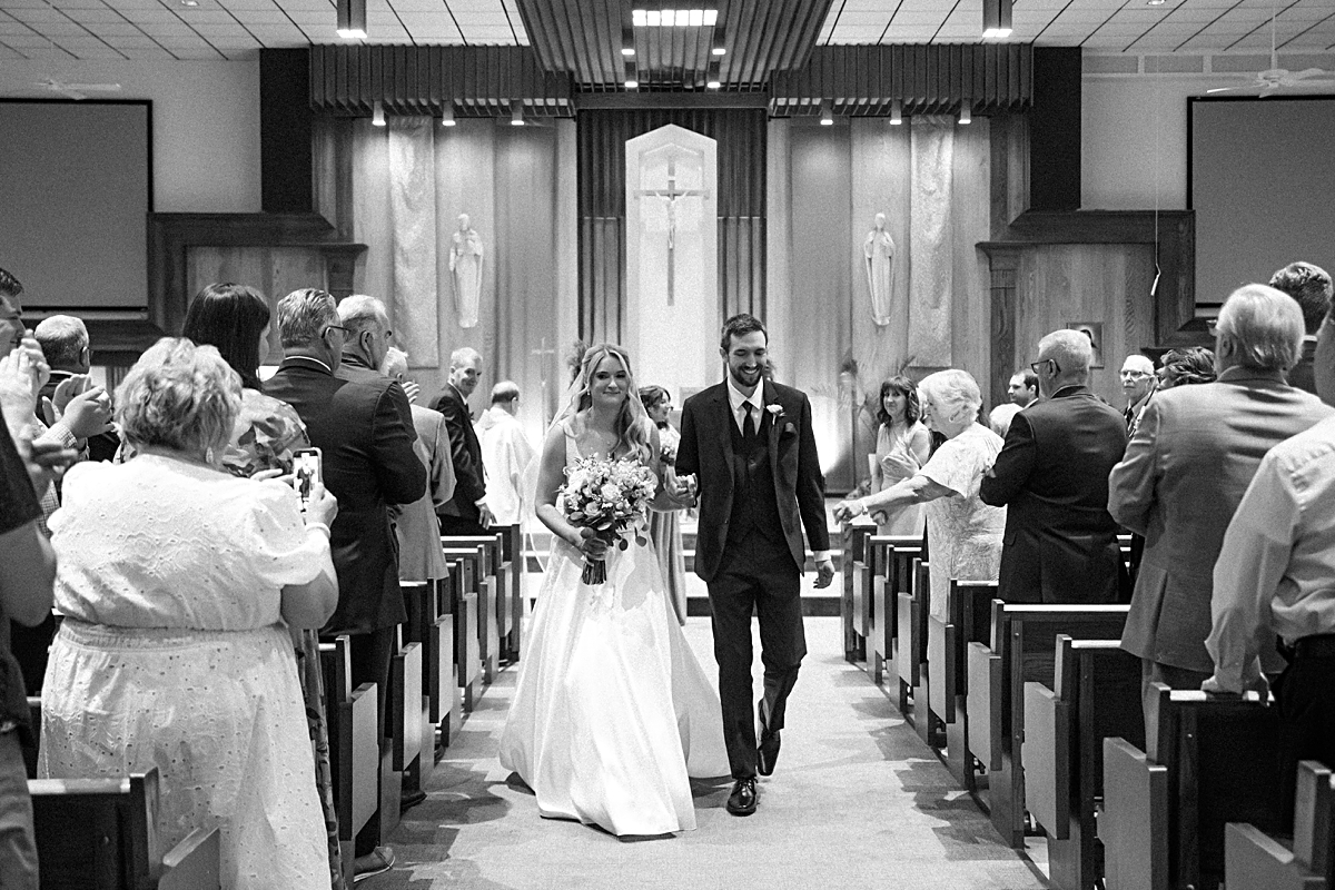wedding ceremony at St. Joseph church in Austintown OH